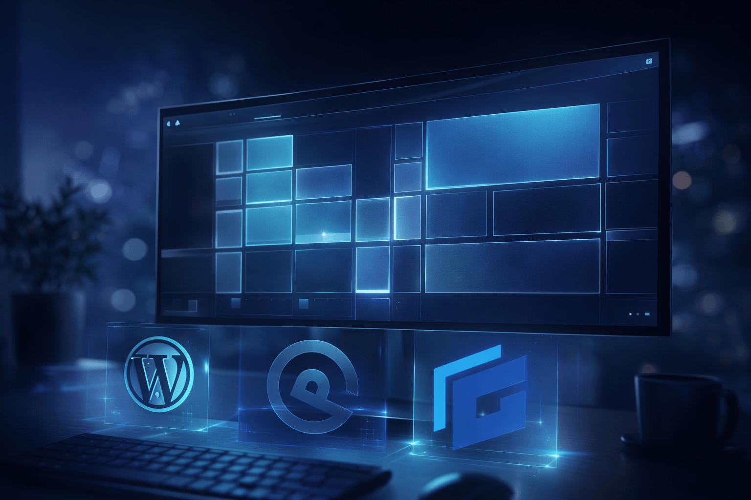 Grid de blocos do GeneratePress centralizado com JavaScript e variáveis CSS